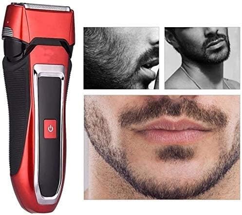 Electric Razor for Men-Rechargeable Men Professional Rechargeable Men's Shaver Waterproof Double Blade Reciprocating Binocular Electric Shaver