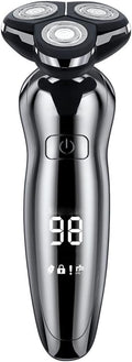 Electric Razor for Men Mens Electric Shavers 4 in 1 Dry Wet IPX7 Waterproof Rotary Shaver Razors Face Shaver USB Rechargeable for Shaving Traveling Gift for Dad Husband