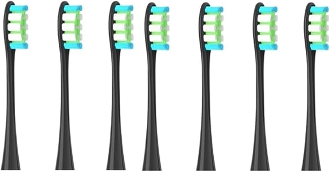 Compatible for Oclean 7pcs Replacement Heads Brush Flow/X/X PRO/ Z1/ F1/ One/Toothbrush Vacuum Bristle(Ivory)