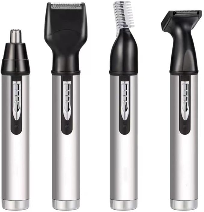 Nose and Ear Hair Trimmer Professional Painless Nose Hair Remover for Men and Women Waterproof Stainless Steel Head Mute Motor Cleaning Brush USB Rechargeable