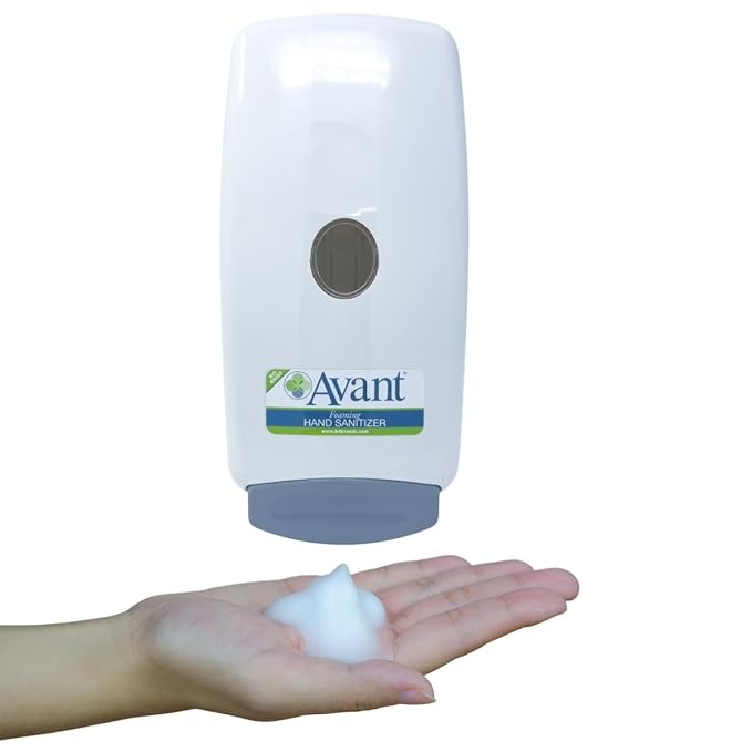 Avant Foaming Hand Sanitizer Fragrance-Free 1000 mL Pouches 2-Pack with Bonus Manual Dispenser