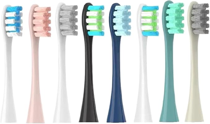 6PCS Replacement HeadsCompatible for Oclean Flow/X/X PRO/ Z1/ F1/ One/Air 2 /SE Brush(B)
