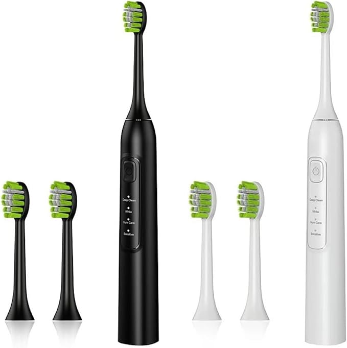 Compatible for Y05 YD05 Electric Toothbrush Heads Replacement Soft Bristles Nozzles(16pcs Black)