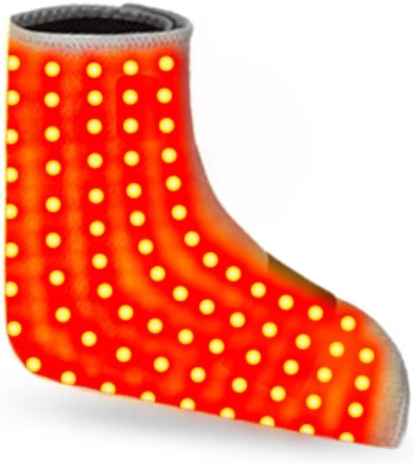 Red Light Therapy Foot Infrared Therapy for Feet Heat Therapy Device with Massage 660nm&amp850nm Red Light for Plantar Fasciitis Neuropathy Circulation Pain Relief Ankle Toes for Home Office