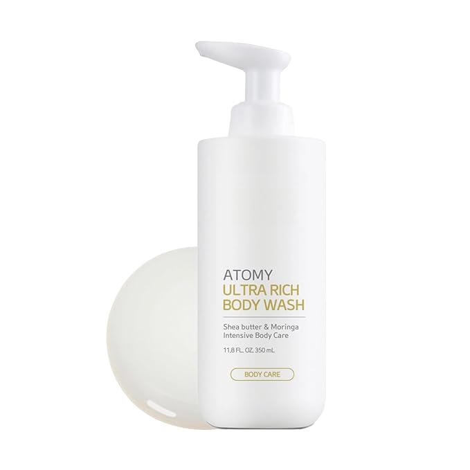 Wash with Shea Butter &amp Moringa Pump Bottle 11.8 fl oz (350 mL) – A.T.O.M.Y Rich Lather Body Cleanser