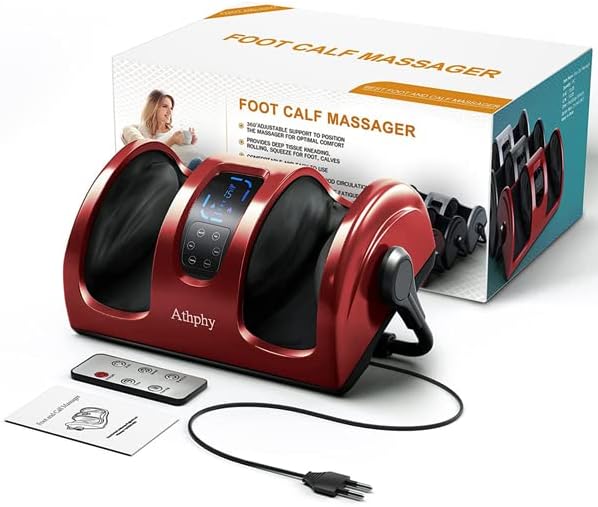 Foot Massager with Heat &amp Remote 5-in-1 Reflexology System US Warehouse