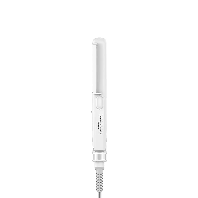 Conair Travel Flat Iron and Curler 2-in-1 Tool Portable Hair Straightener and Hair Curler in White by Travel Smart