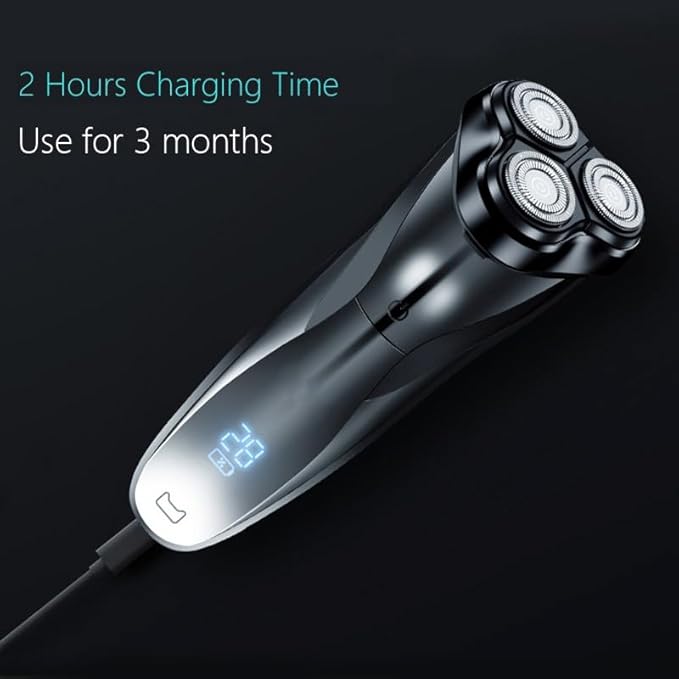 Head Shavers for Bald Men Electric Shaver Razor For Men IPX7 Waterproof Wet &amp Dry Dual Use LCD Display Face Beard Shaving Razor