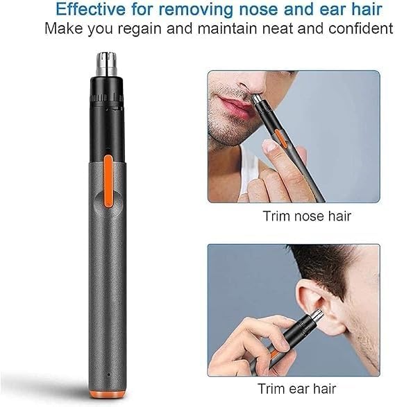 Mini Ear Nose Hair Trimmer Portable Ear and Nose Hair Trimmer for Men and Women USB Rechargeable Black