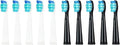 10Pcs Toothbrush Replacement Heads Compatible for FW 910/507/958/515/949/575/551(5 Black 5 White)