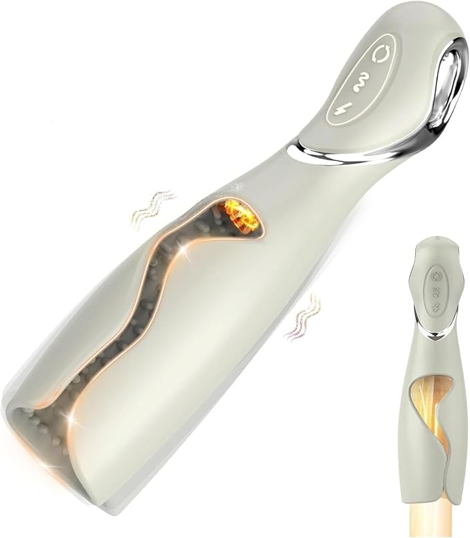 Ultimate Deep Tissue Massage Roller with Heat Therapy - Rechargeable Handheld Massager for Relaxation and Muscle Recovery OX49378