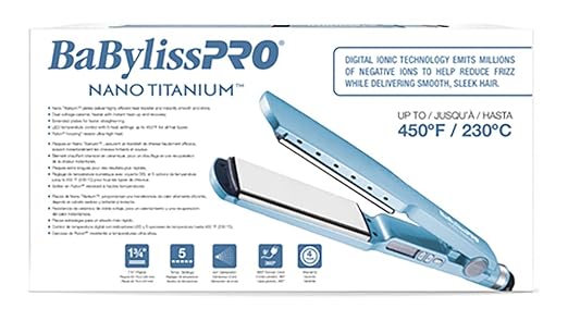 Nano Titanium Ionic Hair Straightener Professional Flat Iron For All Hair Types