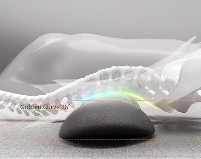 Triple Fusion Back Massager Upgraded 3 in 1 Neck Shoulder Electric Backs Massagers with Traction Vibration &amp Heat (Dark Gray)