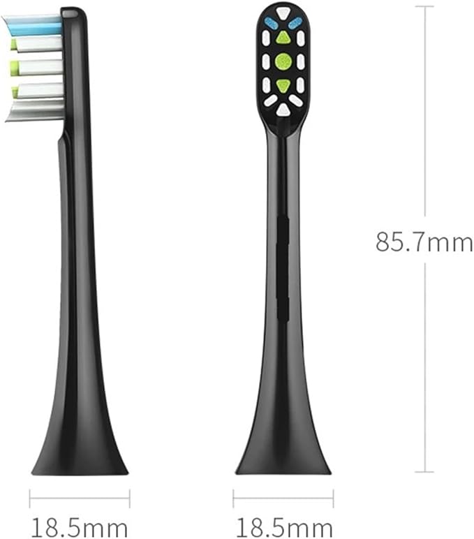 Compatible for SOOCAS Electric Toothbrush Heads Replacement X1 X3 X3U X5 Teeth Brush(White 2 pcs)