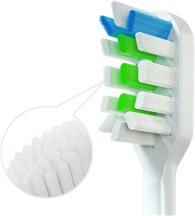 4PCS Replacement Brush HeadsCompatible for SOOCASX3/X3U/X5 Electric Toothbrush(4White)