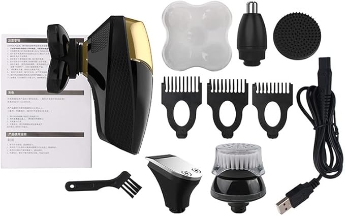 Head Shavers for Bald Men 7 Cutter Head Electric Shaver 7D Razor for Men Head Shavers for Bald Shaver Multifunctional Grooming Kit Waterproof Cordless