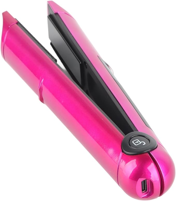 USB Rechargeable Multifunctional Mini Hair Straightener Curler Hair Styling Tool Curling Straight Dual Use Curling Iron for Home