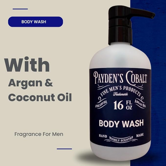 Payden's Cobalt Coriander Tea &amp Oakmoss For Men Scented Body Wash 16 Oz