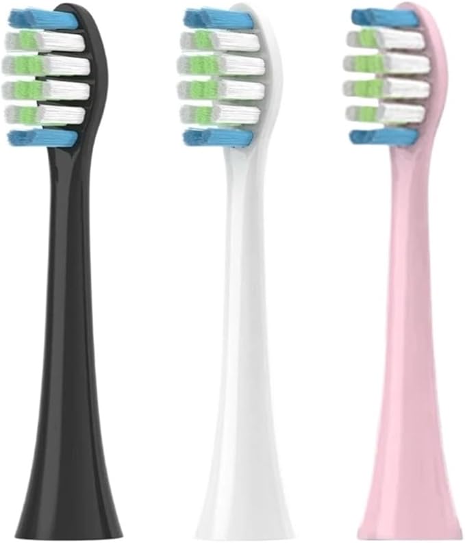 16pcs Replacement Toothbrush HeadsCompatible for Lachen RM T5/T8B/ST031 Electric Accessories Nozzles Bristles(16PCS Black)