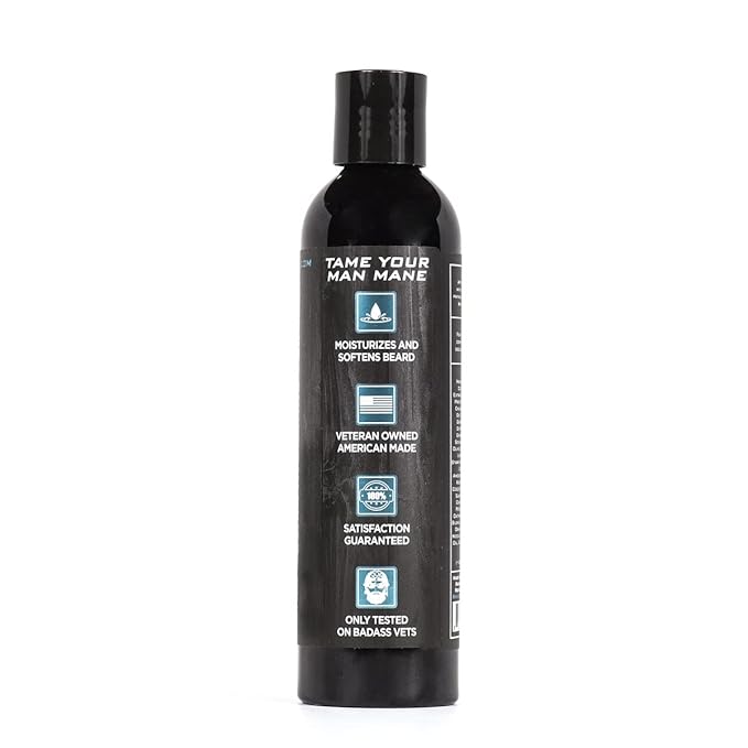 Badass Beard Care Beard Conditioner For Men - THE MOUNTAIN MAN 8oz - Made of Natural Ingredients for A Healthy Soft &amp Itch Free Beard and Mustache