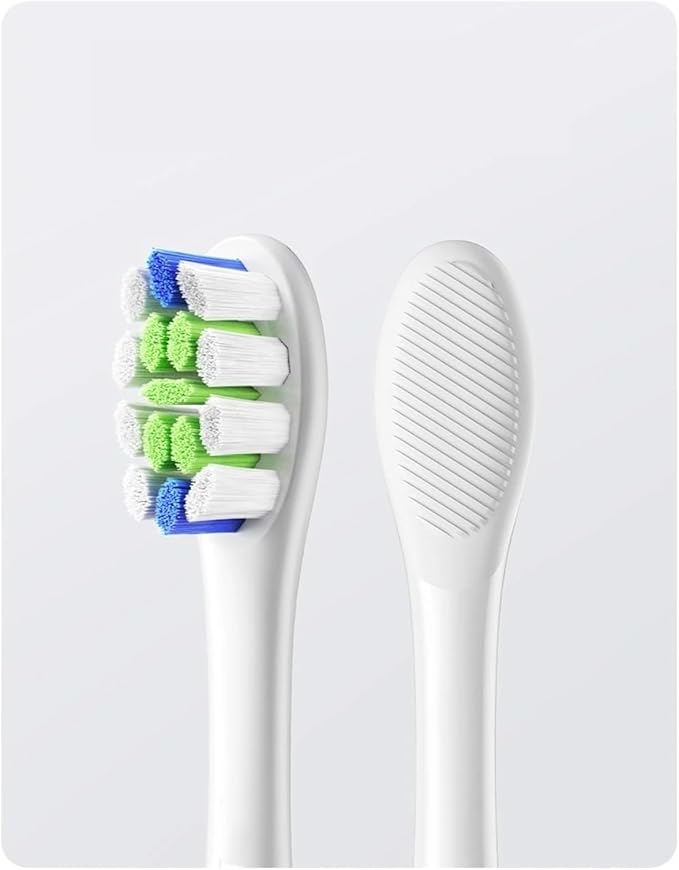 6 pcs Replacement Brush HeadsCompatible for Oclean Flow/X PRO/X /F1/Z1/One/ Air2 Toothbrush Nozzles(6 pcs Blue)