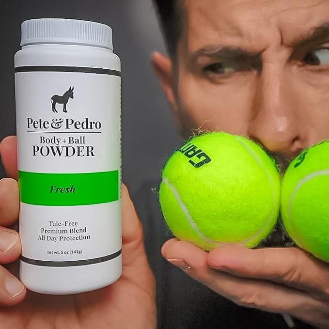 Pete &amp Pedro Body &amp Ball Powder FRESH &amp FROST Combo - Talc-Free Men’s Body Powder Deodorant for Men Sweat Absorbs Blocks Odor Hygiene for Groin Area Ideal for Gym &amp Daily Use 4.4 o