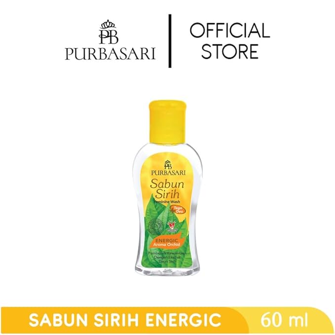 Purbasari Sabun Sirih Feminine Wash 60ml Enegric Aroma Orchid (Pack of 1)