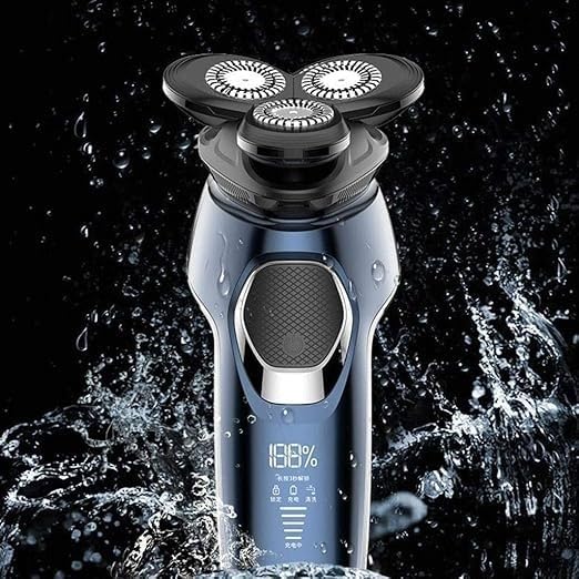 Electric Razor Electric Shavers for Men Dry Wet Waterproof Mens Rotary Facial Shaver Face Shaver Cordless Travel USB Rechargeable with Beard Trimmer LED Display for Shaving Husband Dad