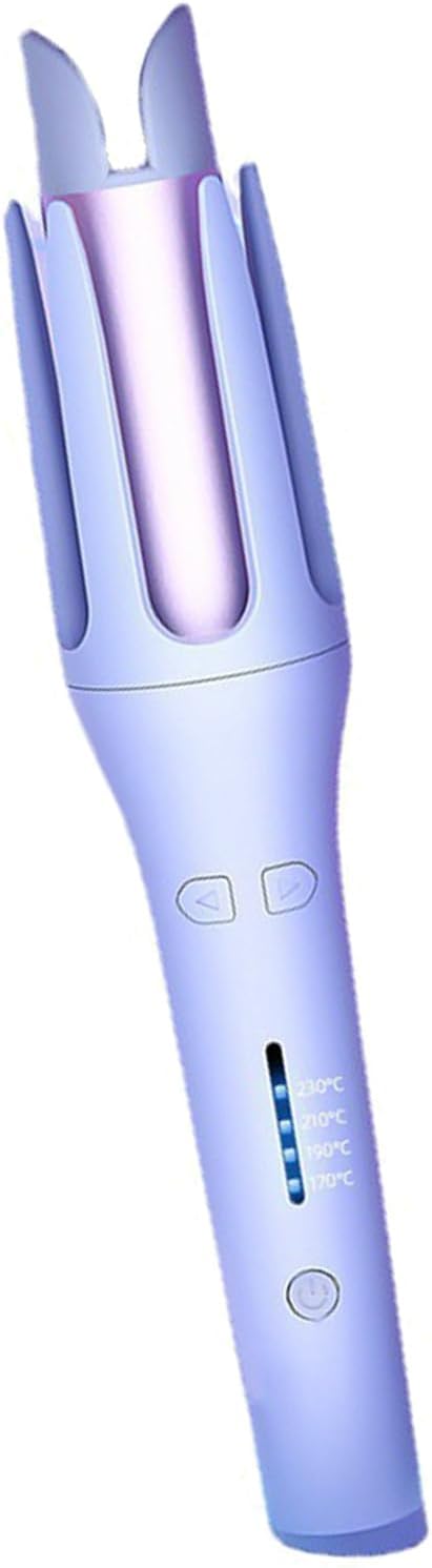 Brrnoo Automatic Curling Iron 32mm Ceramic Curling Wand with Built in Ion Generator for Hair Shine and Damage Minimization 4 Temperature Settings 170C 230C for Salon Home Travel (US Plug 110V)