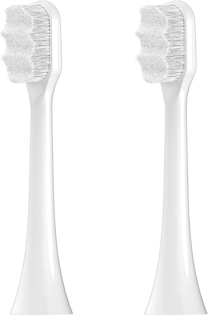 Ultra Soft Brush Heads Compatible with Philips Sonicare Electric Toothbrush Compatible for Sensitive Teeth and Gums Care with Nano Bristles(2 Pcs)