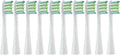 Replacement Brush Heads Compatible for Oclean Flow/X/X PRO/F1/ One/Air 2 Sonic Electric Toothbrush Blue Green Soft Bristle Nozzles(10 White)