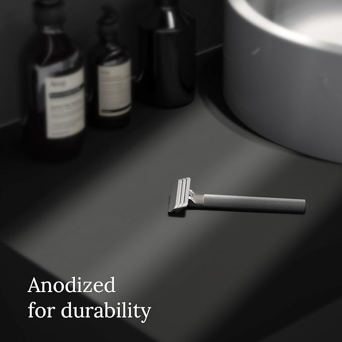 Form Razor | Aluminum Dual-Blade Safety Razor with 10 Single-Edge Blades | Eco-Friendly and Cost-Efficient Shaving Solution For Men and Women (Silver)