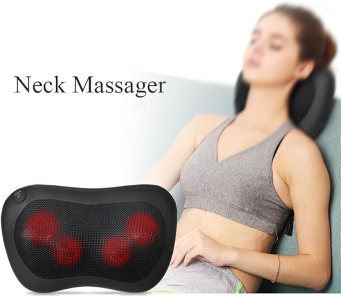 TOEWOE Back and Neck Massager with Heat Deep Tissue Kneading Massager Electric Back Massage Pillow for Back Neck Shoulders Legs Foot Body Muscle Pain Relief