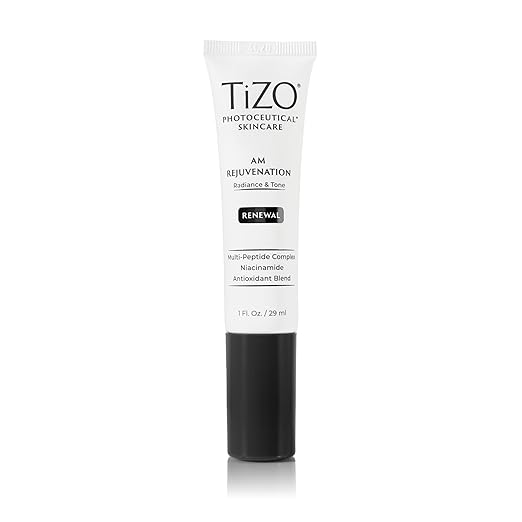 TiZO Photoceutical AM Rejuvenation | Repair with Peptides | Niacinamide | Powerful Antioxidants (Vitamins C &amp E) - 1 fluid Ounce (Pack of 1)