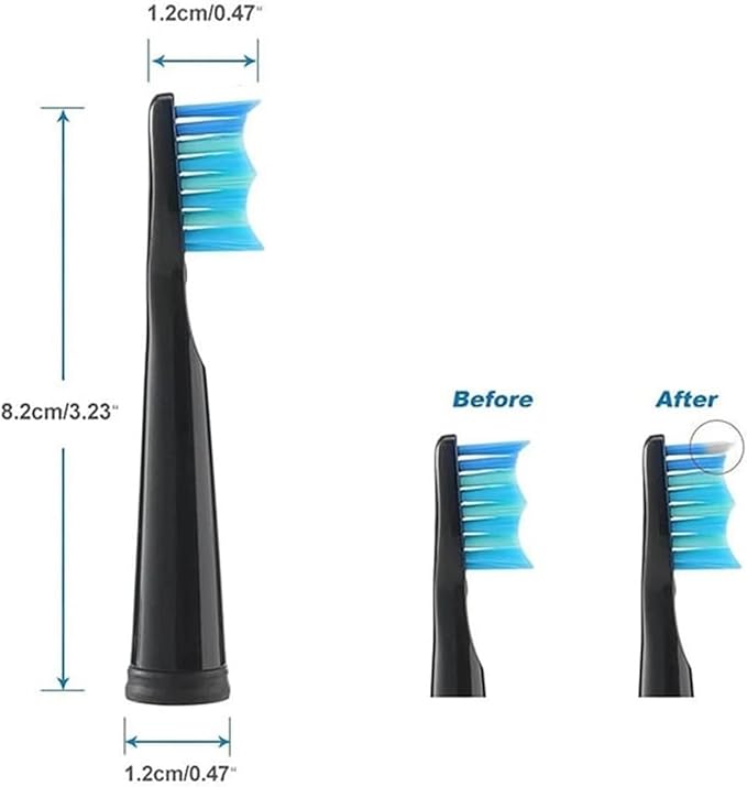 Compatible for Fairywill Electric Toothbrushes Replacement Heads Sets for FW-507 FW-508 FW-917 Head Toothbrush(FW02(2pack-8pcs))