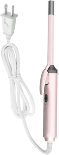 fosa 9mm Thin Curling Wand Hair Curler Mini Hair Curler Skinny 3/8 Inch Curling Iron Quick Heat 2 Temp Settings Auto Shut Off for Short Long Hair Styling (US Plug)