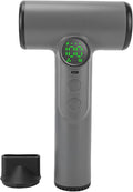 fosa Cordless Hair Dryer Rechargeable Battery Operated Blow Dryer 100 Heat &amp Speed Settings 30000 RPM with Digital Screen &amp Memory Function for Travel Students Dormitory (Dark Gray)