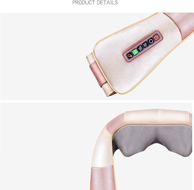 Shiatsu Back and Neck Massager with Heat Deep16 Kneading Nodes Soothes Muscles Tissues Relief Electric MassagerKneading Massage for Neck Back Shoulder Foot and Legs Use at Home Car Office