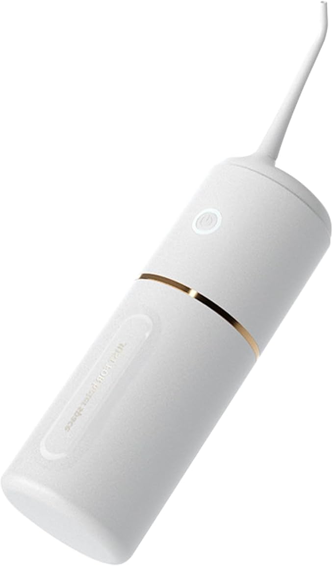 Water Flosser for Teeth CordlessOral Irrigatorwith 2500 RPM Sonic Technology3 Modes and 3 Specialised Nozzles280mlIPX7Smart Standbyfor Cleaning Teeth/Braces/GapsWhite/Green (White)