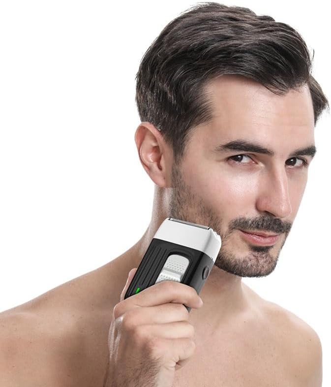 Men's Shaver 3-Blade System Hair Beard Electric Shaver for Men Washable Electric Razor Wet Dry Head Bald Shaving Machine Rechargeable