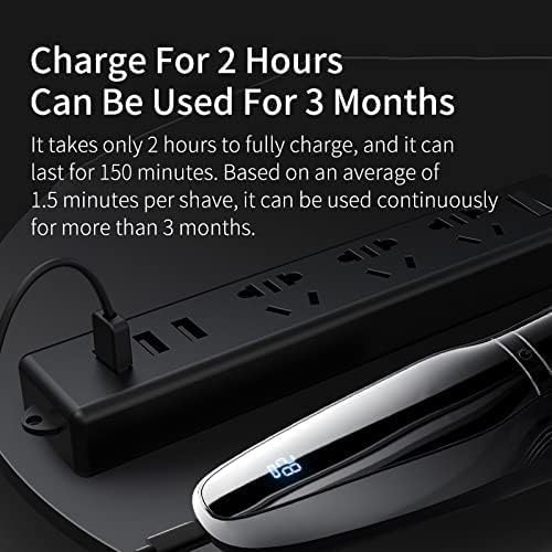 Electric Razor for Men's Electric Shaver Rechargeable Triple Blade Razor Razor Men's Shaving Machine IXP7 Waterproof Beard Trimmer Washable