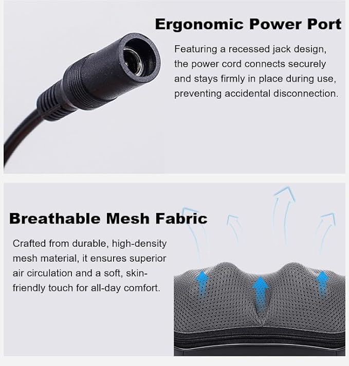 Electric Shiatsu Neck &amp Shoulder Massager with Heat Foldable Kneading Shawl for Home Use Multi-Functional Pain Relief Device for Neck Shoulder Back and Legs (Beige)
