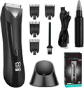 Men's Trimmer - IPX5 Waterproof Electric Shaving Trimmer with Replaceable Ceramic Blade Head Body Groomer for Pubic Area Underarms Chest Groin