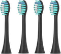 Compatible with FELFRI FTB-002 Electric Toothbrush Head Vacuum Brush with Dust Cover Bristles and Replaceable Nozzle(4PCS Black)
