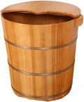 Foot Bath Barrel Sturdy and Durable Natural Cedar Wood Sauna Foot Tub Can Soak Massage Feet to Improve Sleep (Color : B)