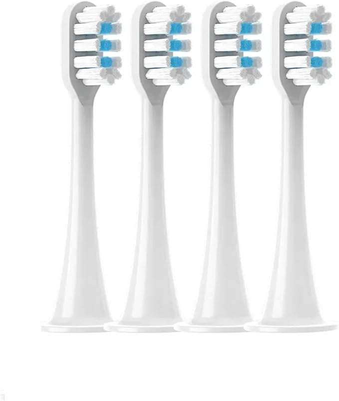 Replacement Brush Heads for T300/T500/T700 Electric Toothbrushes(4White)
