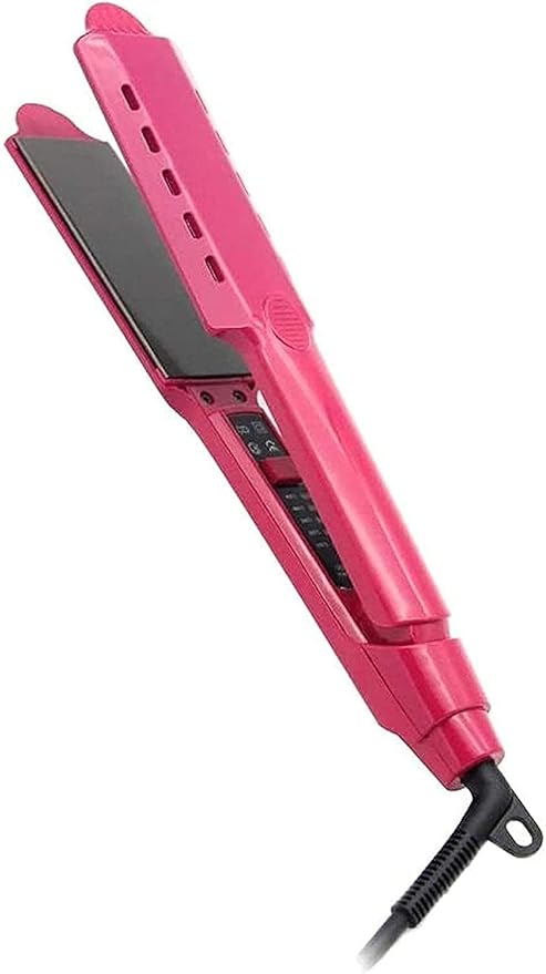 Curling Iron 200-450℉ Temperature Adjustable Ceramic Wave Curling Iron Straighten Curly Hair-red for Hair Styling Hair Straightners Curling Irons Hair