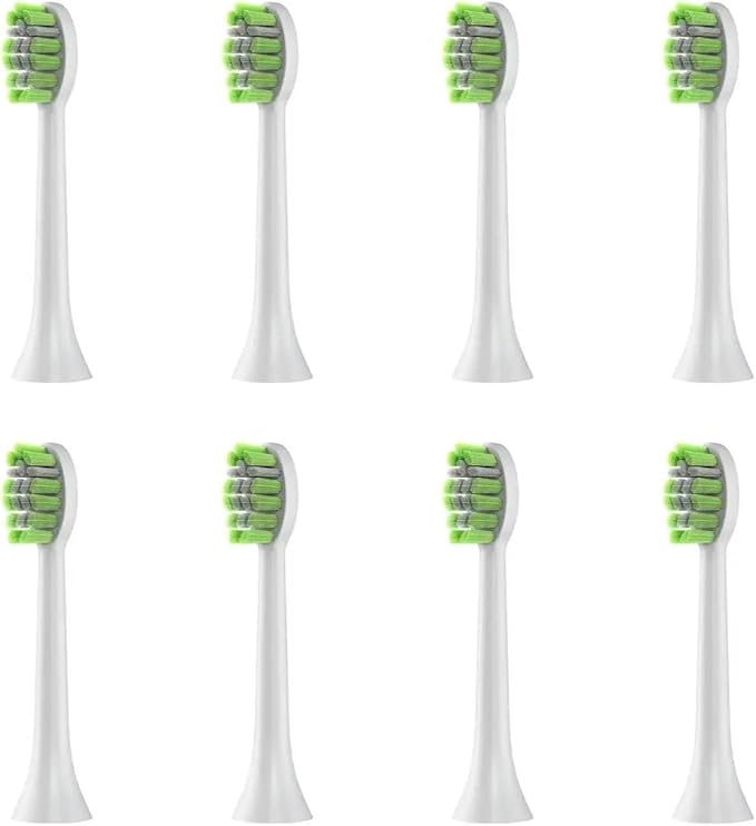 Compatible for Y05 YD05 Electric Toothbrush Heads Replacement Soft Bristles Nozzles(8pcs White)