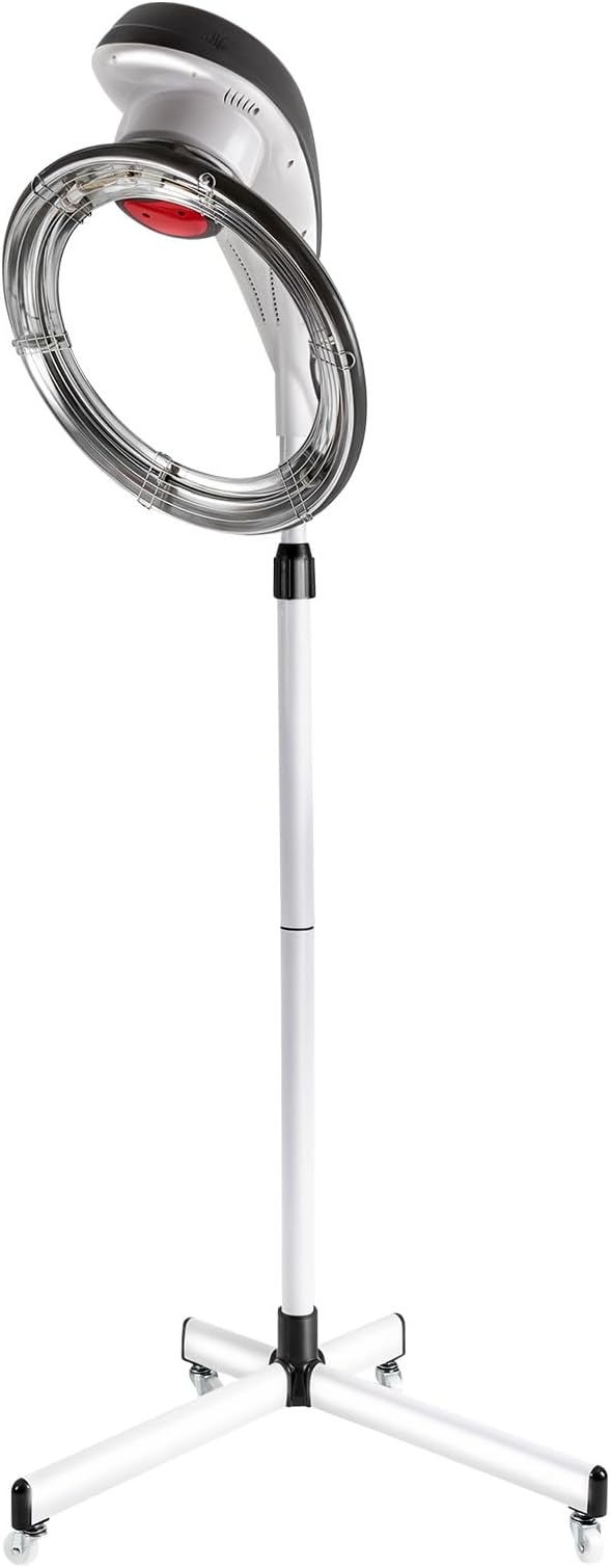 950W Stand Hair Dryer 3-in-1 Orbiting Rotating Hair Processor with Time &amp Temperature Settings Salon Heat Lamp for Hair Color Drying Perming Styling Oil Home Beauty Salon Spa Barber