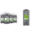 Dove Men + Care Extra Fresh Deodorant 4 Count and Body Wash 13.5 oz Bundle